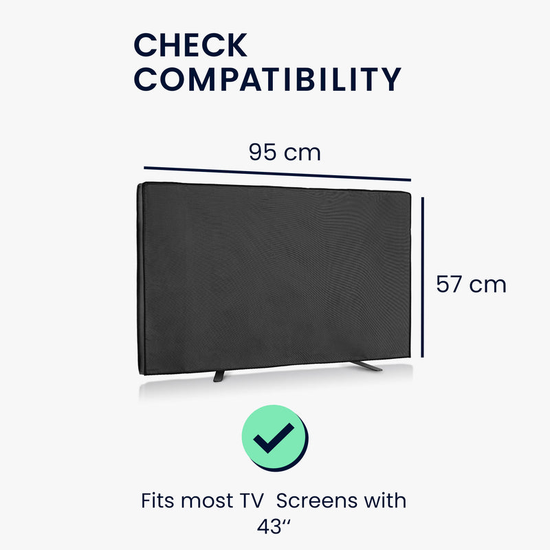 kwmobile 43" TV Outdoor TV Abdeckung Fernseher Hülle Bildschirmschutz Schutzhülle wetterfest