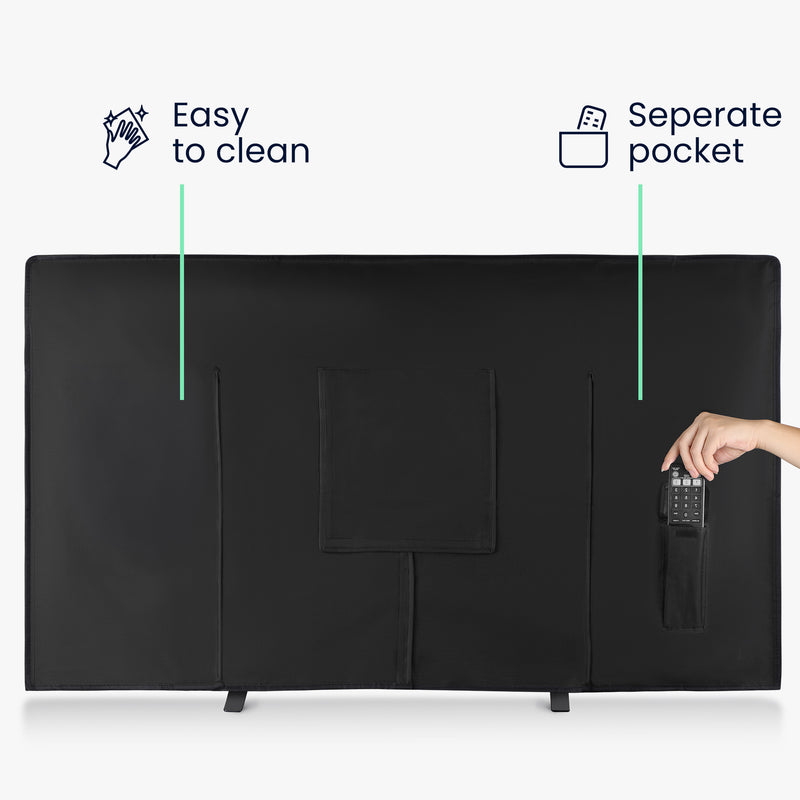 kwmobile 75" TV Outdoor TV Abdeckung Fernseher Hülle Bildschirmschutz Schutzhülle wetterfest