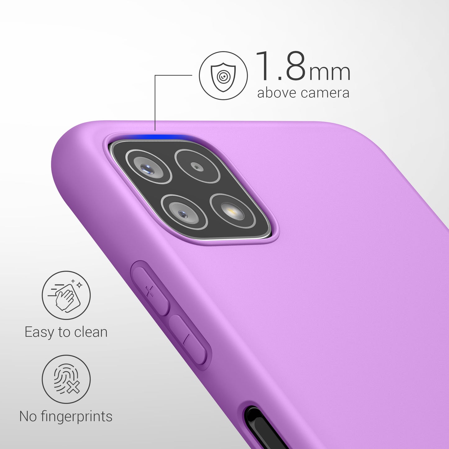 kwmobile Handyhülle für Samsung Galaxy A22 5G - Kabelloses Laden - Schutzhülle Cover