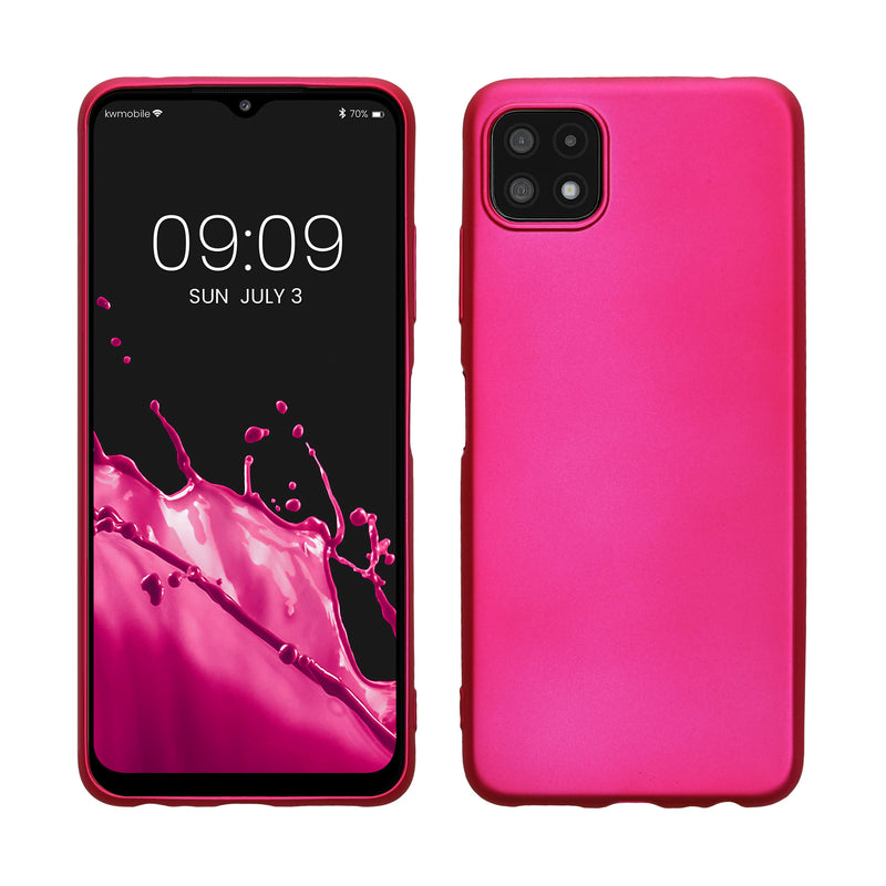 kwmobile Handyhülle für Samsung Galaxy A22 5G Hülle Silikon Case Schutzhülle Cover