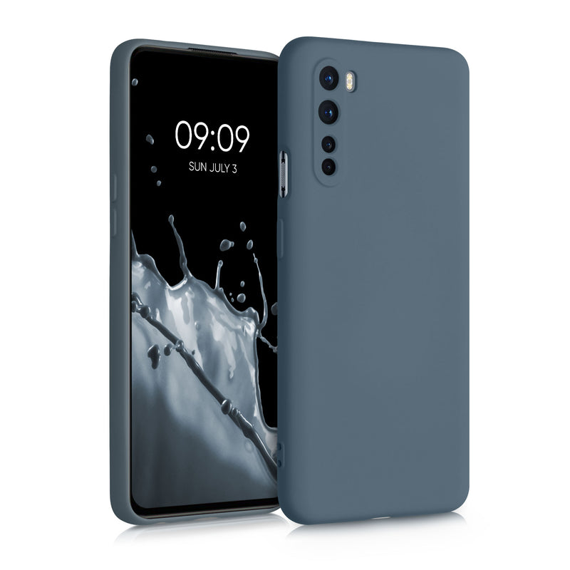 kwmobile Hülle kompatibel mit OnePlus Nord Hülle - gummierte Silikon Handyhülle - Schutzhülle für kabelloses Laden - Case