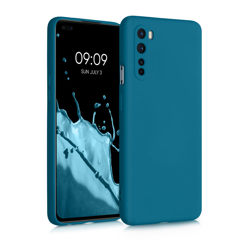 kwmobile Hülle kompatibel mit OnePlus Nord Hülle - gummierte Silikon Handyhülle - Schutzhülle für kabelloses Laden - Case