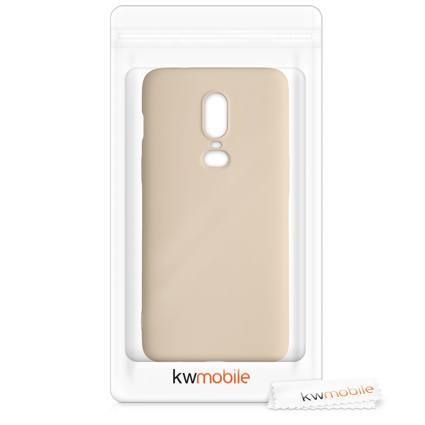 kwmobile Hülle kompatibel mit OnePlus 6 - Schutzhülle für kabelloses Laden - Case