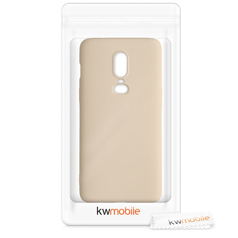 kwmobile Hülle kompatibel mit OnePlus 6 - Schutzhülle für kabelloses Laden - Case