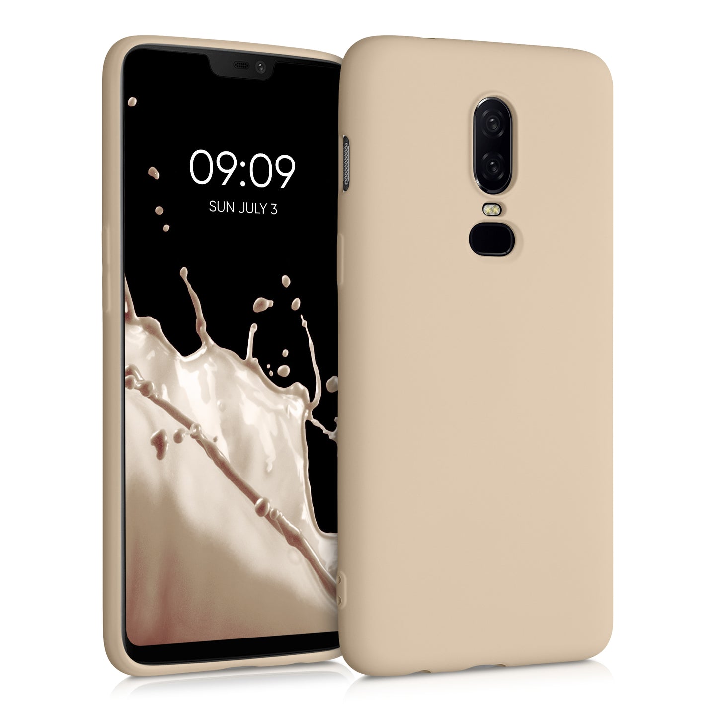 kwmobile Hülle kompatibel mit OnePlus 6 - Schutzhülle für kabelloses Laden - Case