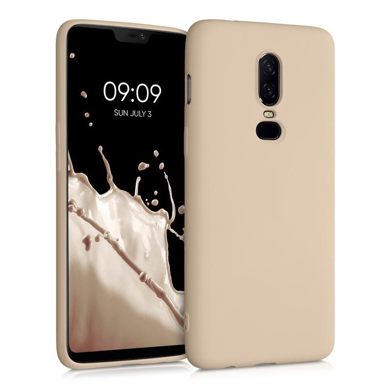 kwmobile Hülle kompatibel mit OnePlus 6 - Schutzhülle für kabelloses Laden - Case
