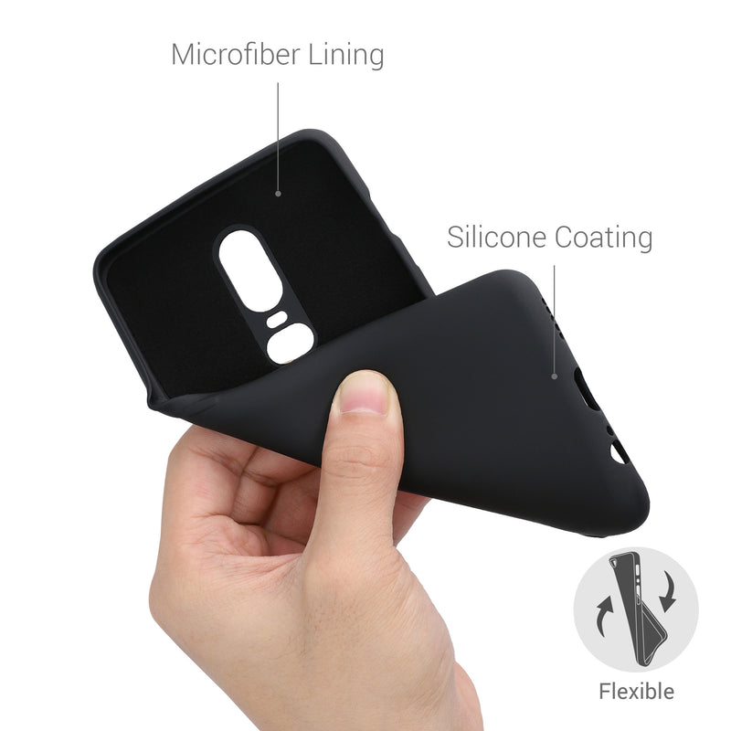 kwmobile Hülle kompatibel mit OnePlus 6 - Schutzhülle für kabelloses Laden - Case