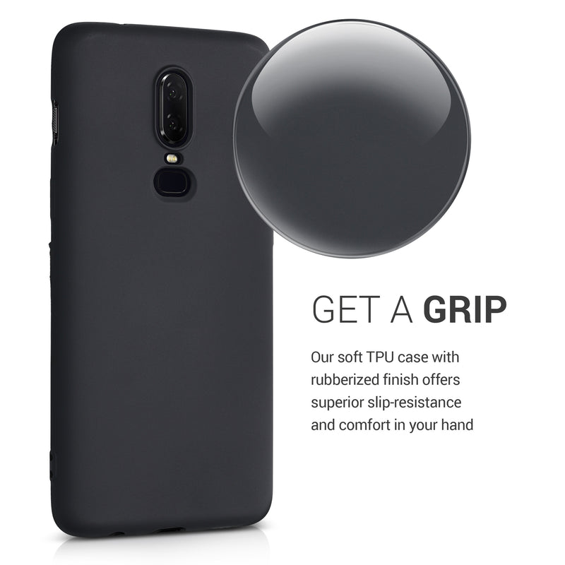 kwmobile Hülle kompatibel mit OnePlus 6 - Schutzhülle für kabelloses Laden - Case