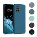 kwmobile Hülle kompatibel mit OnePlus 8T Hülle - gummierte TPU Silikon Handyhülle - Schutzhülle für kabelloses Laden - Case in Petrol matt Petrol matt  