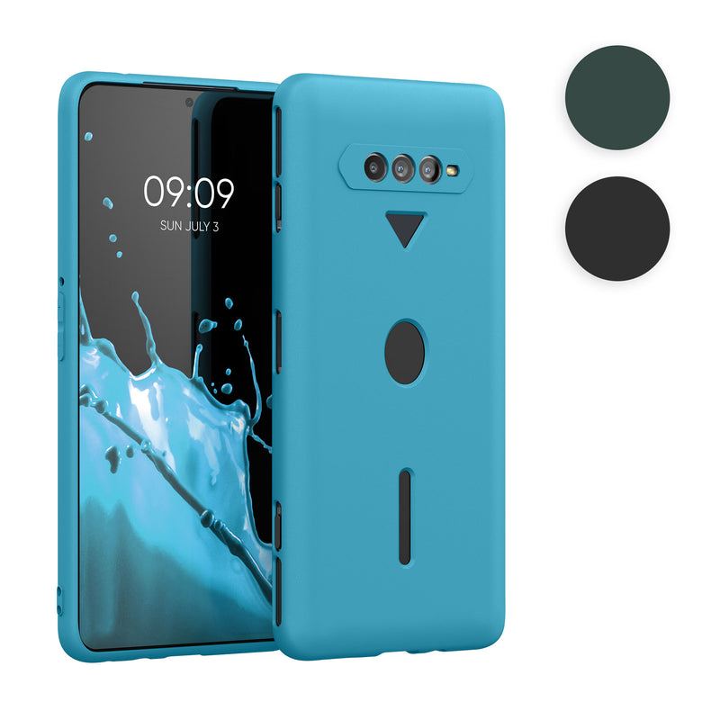 kwmobile Hülle kompatibel mit Xiaomi Black Shark 4 / 4 Pro Hülle - weiches TPU Silikon Case - Cover geeignet für kabelloses Laden - Schwarz matt Schwarz matt  