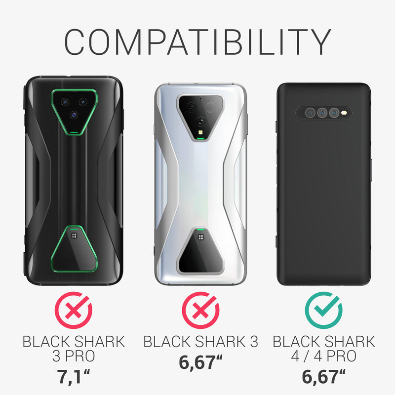 kwmobile Handyhülle für Xiaomi Black Shark 4 / 4 Pro Hülle Cover Kabelloses Laden Schutzhülle