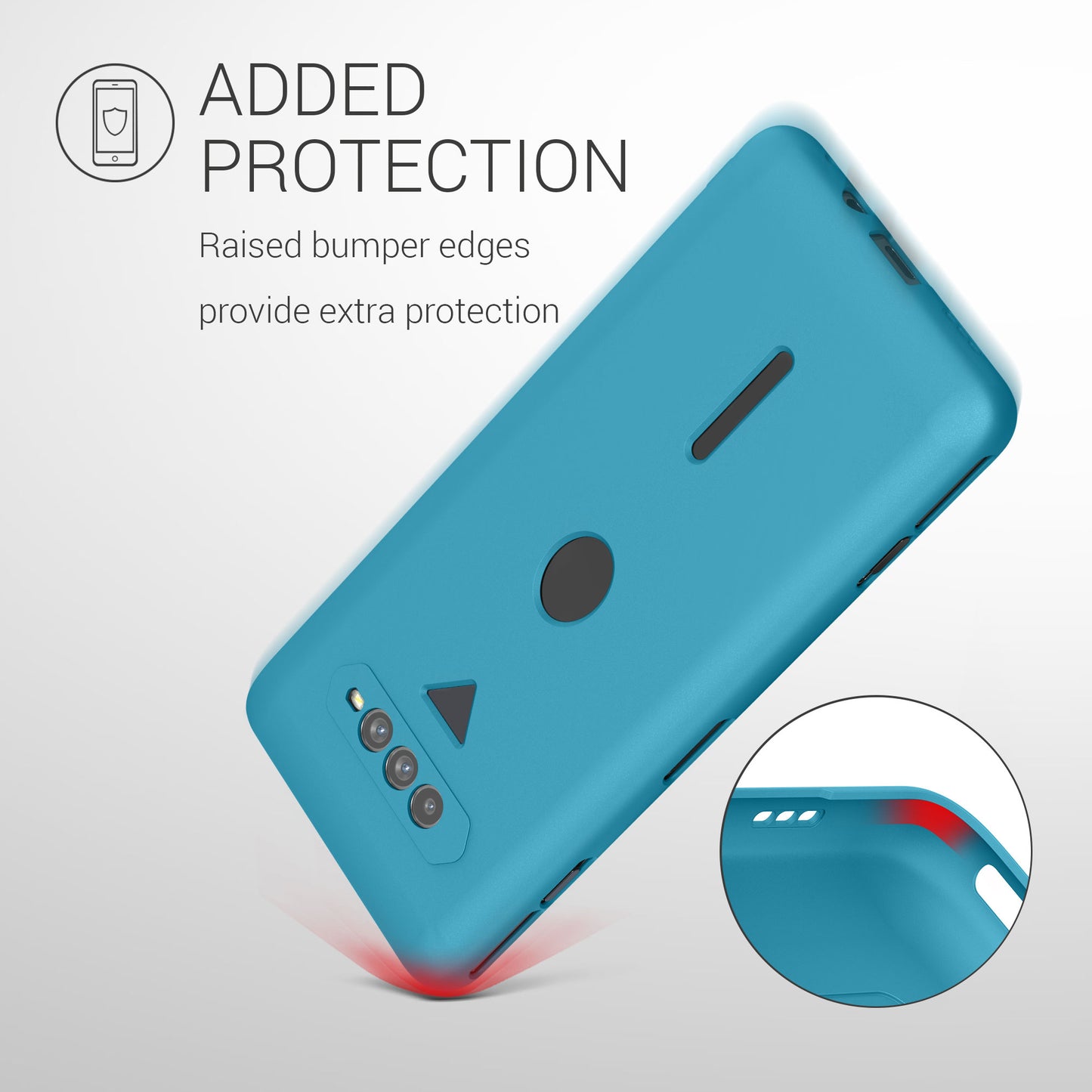 kwmobile Handyhülle für Xiaomi Black Shark 4 / 4 Pro Hülle Cover Kabelloses Laden Schutzhülle