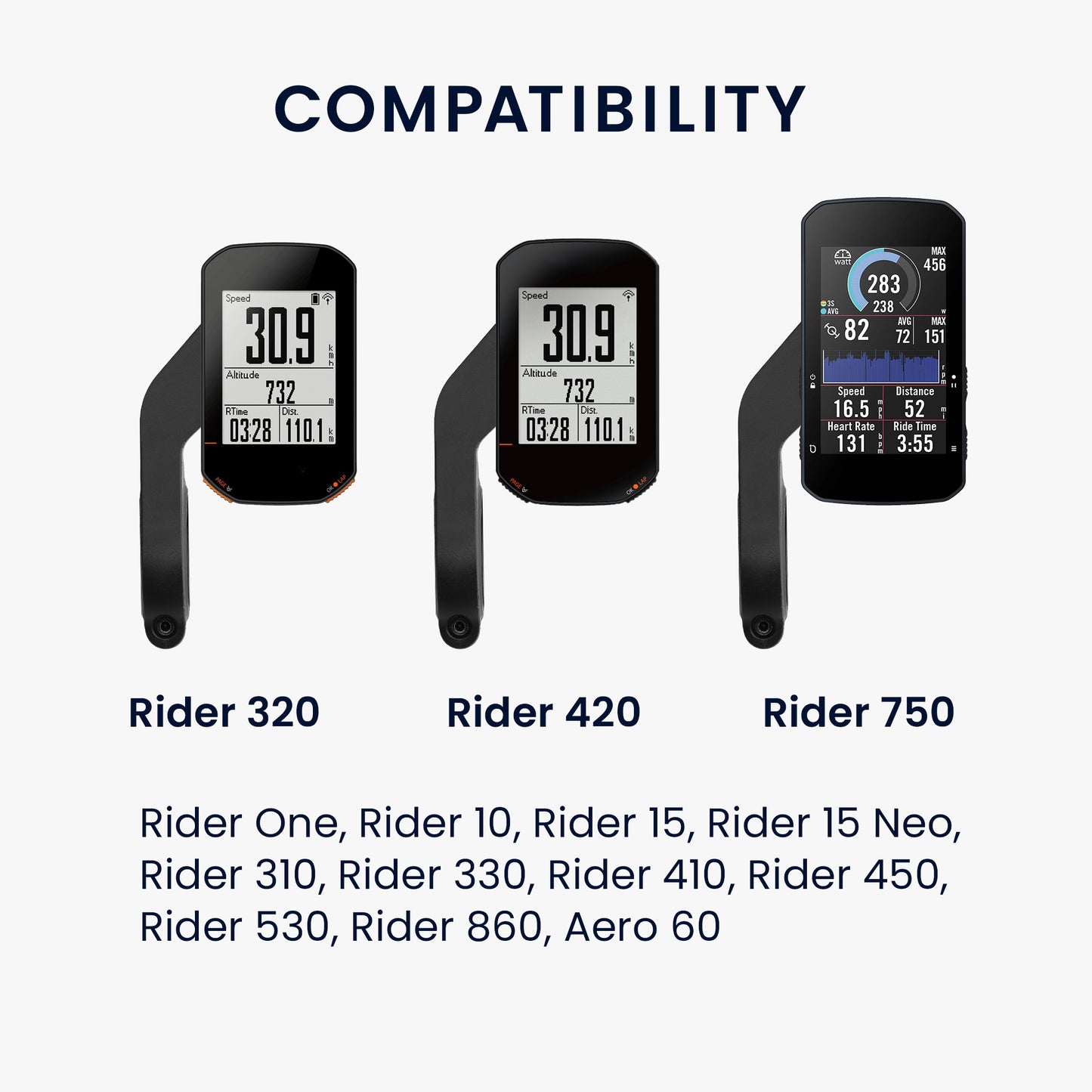 kwmobile Halter für Bryton Rider Halterung - Bryton Halterung Fahrrad - GPS Radcomputer Fahrradhalterung Fahrradcomputer Mount