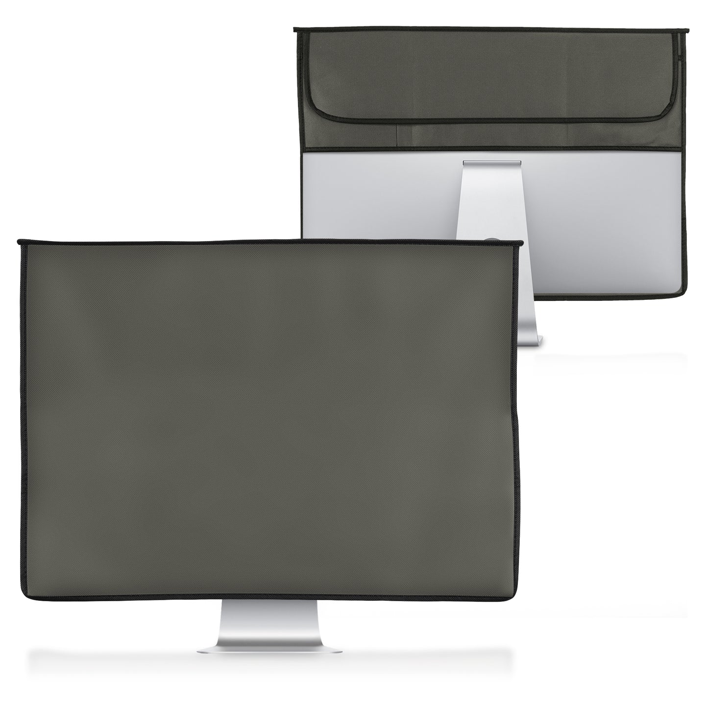 kwmobile Hülle kompatibel mit 20-22" Monitor - mit 2 Fächern auf Rückseite - Schutzhülle