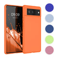kwmobile Hülle kompatibel mit Google Pixel 6 Hülle - weiches TPU Silikon Case - Cover geeignet für kabelloses Laden - Helle Iris Helle Iris  