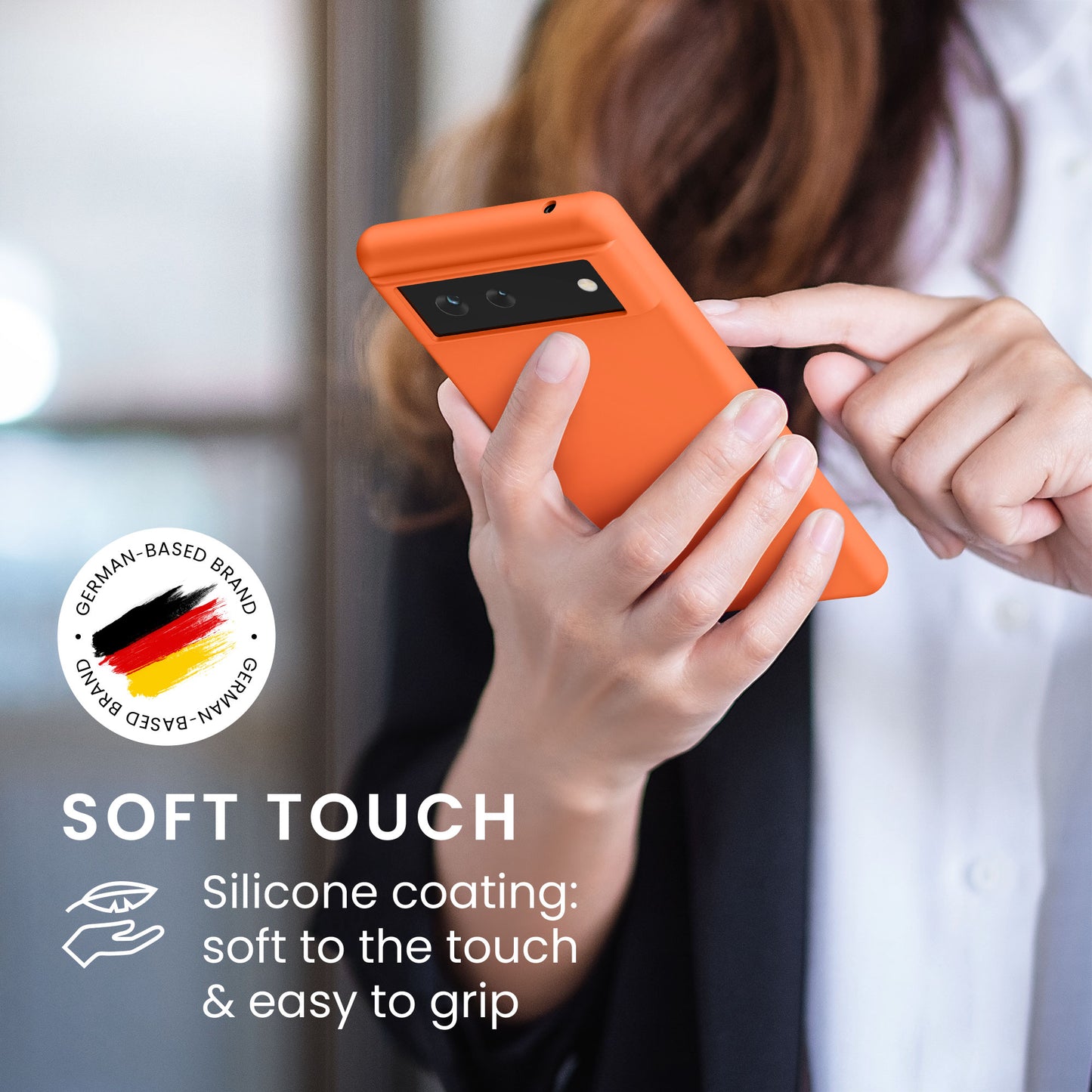 kwmobile Handyhülle für Google Pixel 6 Hülle - Kabelloses Laden - Schutzhülle Cover