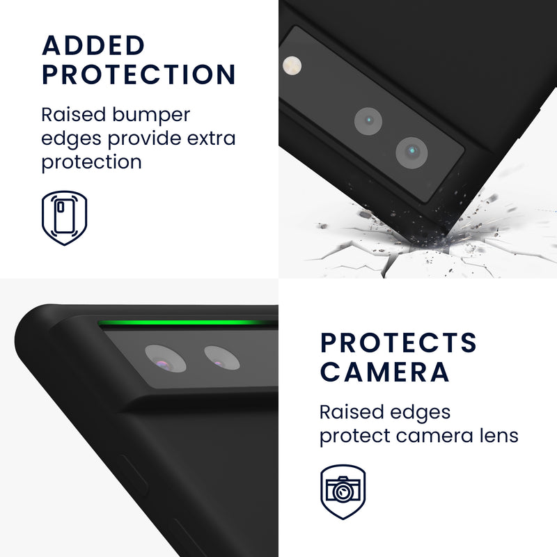 kwmobile Handyhülle für Google Pixel 6 Case Kabelloses Laden Schutzhülle Cover