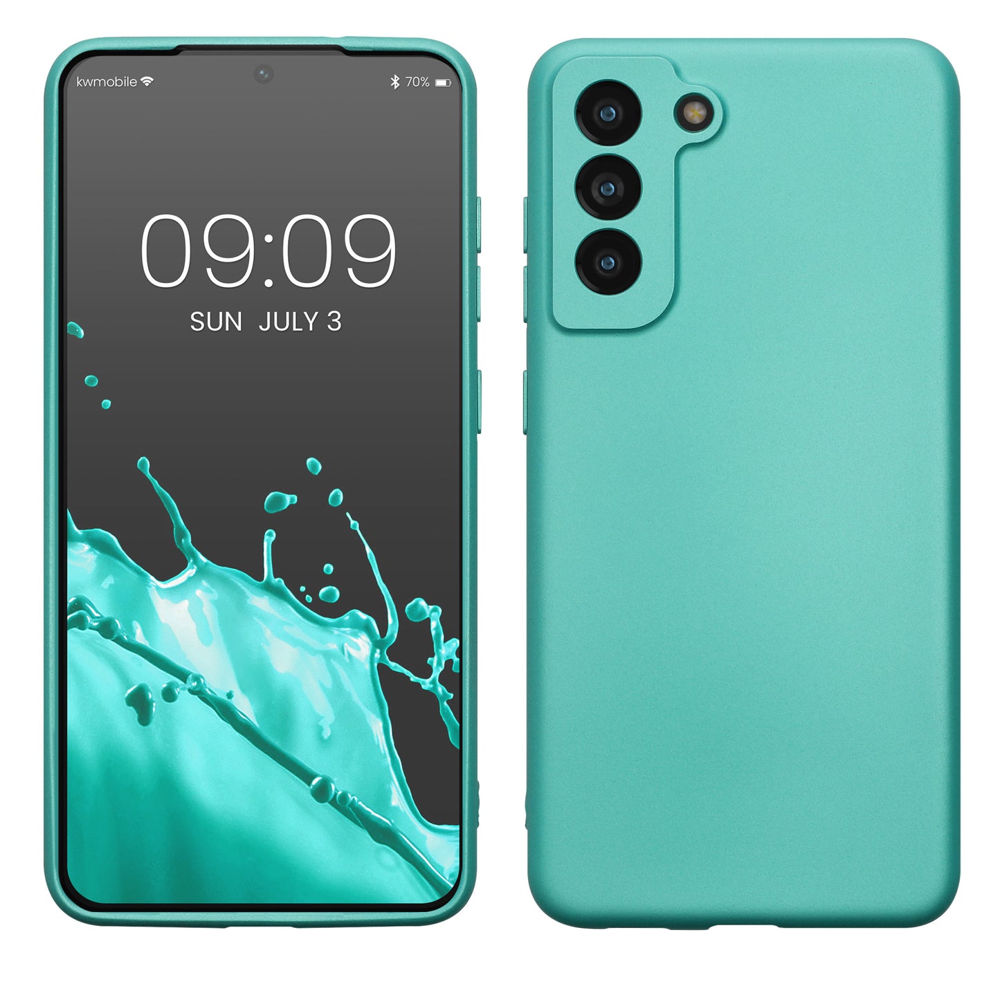 kwmobile Handyhülle für Samsung Galaxy S21 FE Hülle - Silikon Case - Schutzhülle Cover