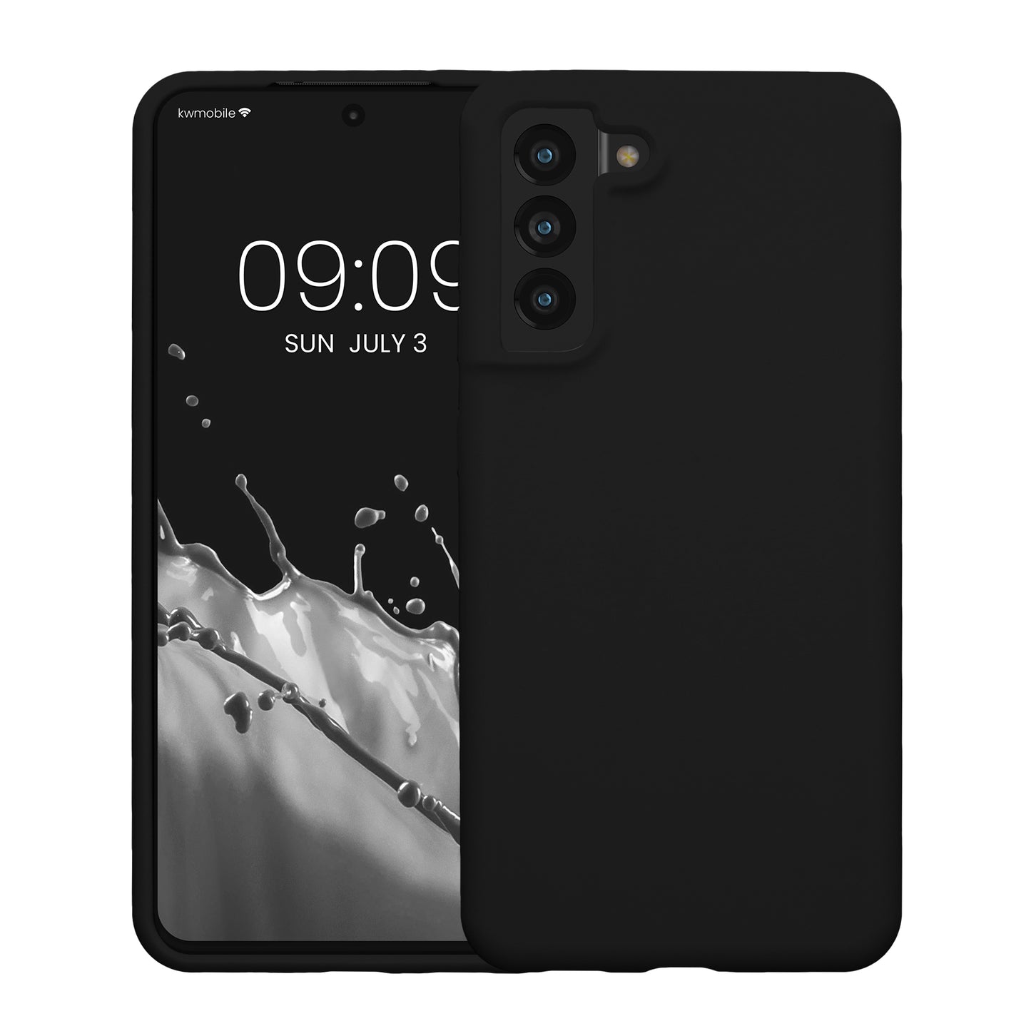kwmobile Handyhülle für Samsung Galaxy S21 FE Hülle - Case Silikon - Kabelloses Laden - Schutzhülle Cover