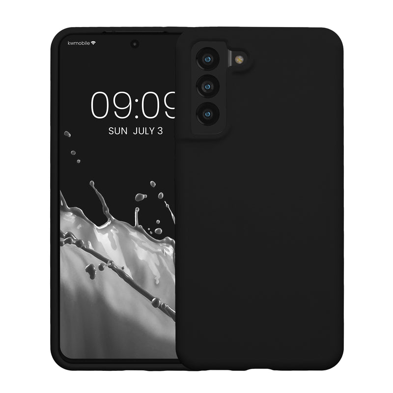 kwmobile Handyhülle für Samsung Galaxy S21 FE Hülle - Case Silikon - Kabelloses Laden - Schutzhülle Cover