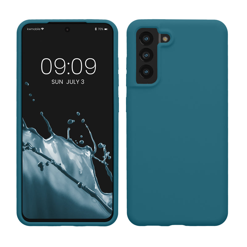 kwmobile Handyhülle für Samsung Galaxy S21 FE Hülle - Case Silikon - Kabelloses Laden - Schutzhülle Cover