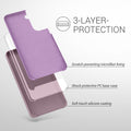 kwmobile Handyhülle für Samsung Galaxy S21 FE Hülle - Case Silikon - Kabelloses Laden - Schutzhülle Cover