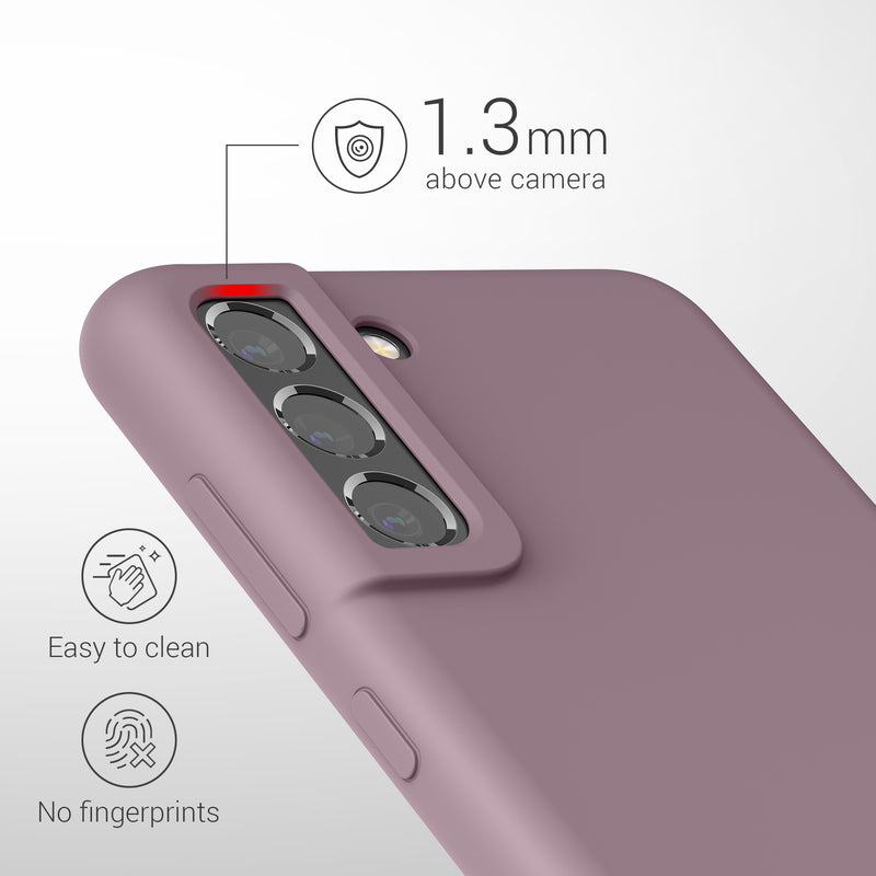 kwmobile Handyhülle für Samsung Galaxy S21 FE Hülle - Case Silikon - Kabelloses Laden - Schutzhülle Cover