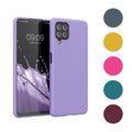 kwmobile Hülle kompatibel mit Samsung Galaxy A22 4G Hülle - weiches TPU Silikon Case - Cover geeignet für kabelloses Laden - Schwarz matt Schwarz matt  