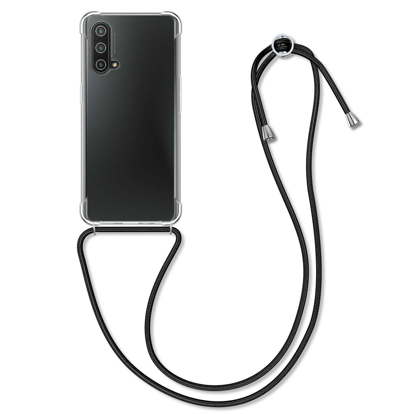 kwmobile Necklace Case kompatibel mit OnePlus Nord CE 5G Hülle Silikon Cover mit Handykette Band Handyhülle