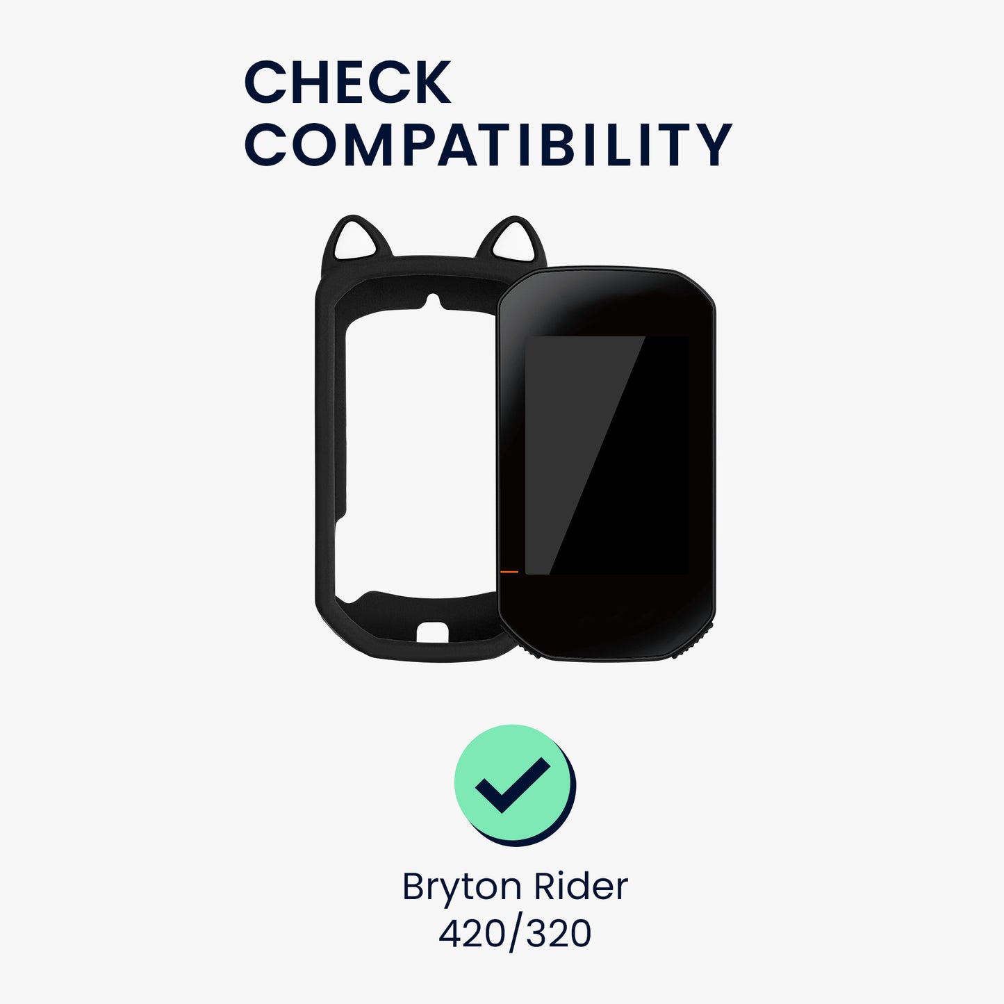kwmobile Hülle kompatibel mit Bryton Rider 420 / 320 Backcover für Bike GPS Computer Schutzhülle Fahrradcomputer