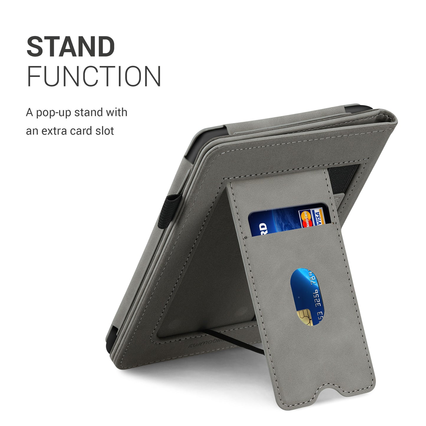 kwmobile Schutzhülle kompatibel mit Amazon Kindle Paperwhite Flip Hülle - Cover mit Handschlaufe