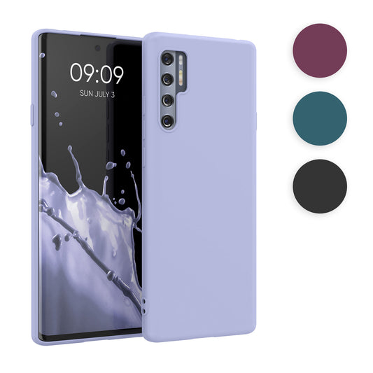 kwmobile Hülle kompatibel mit TCL 20 Pro 5G Hülle - weiches TPU Silikon Case - Cover geeignet für kabelloses Laden - Schwarz matt Schwarz matt  