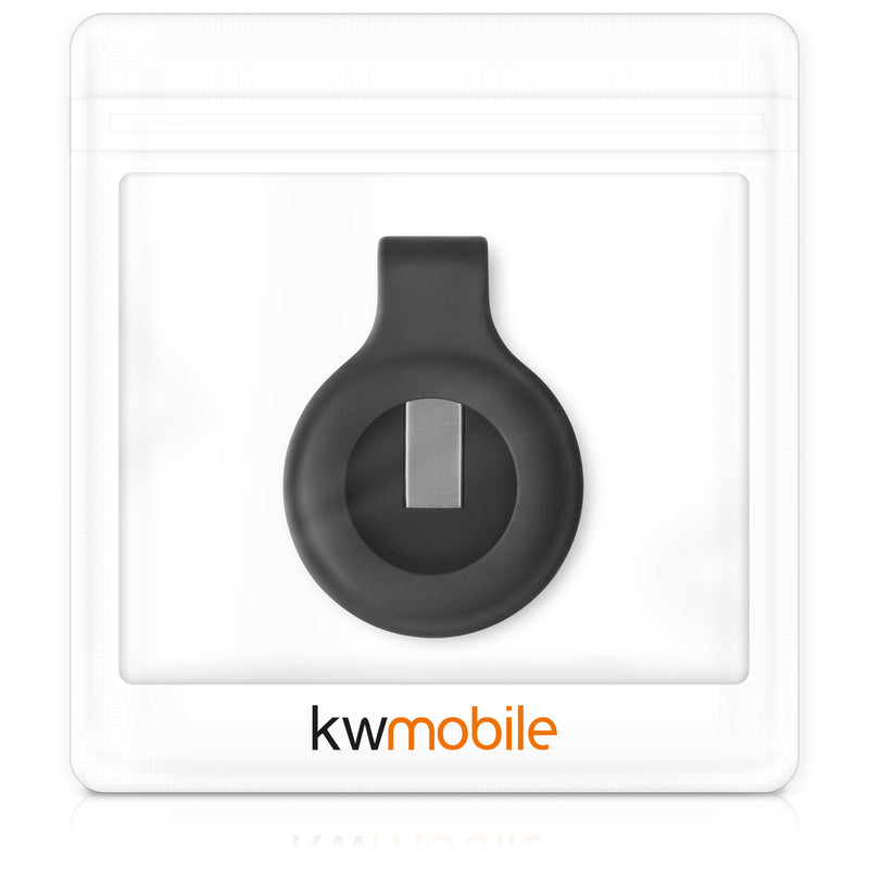 kwmobile Clip Halter für Apple AirTag Case Tracker Schutzhülle Klemm Halter Holder Halterung