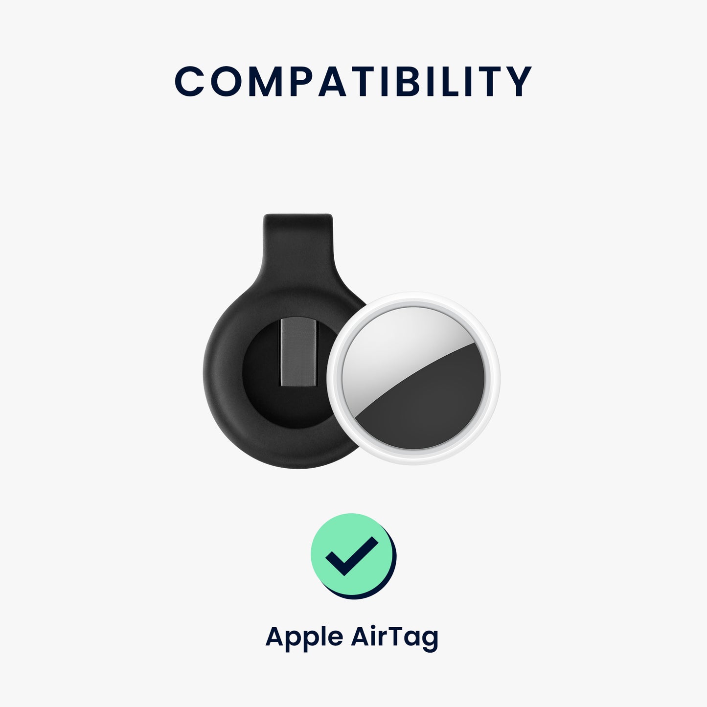 kwmobile Clip Halter für Apple AirTag Case Tracker Schutzhülle Klemm Halter Holder Halterung