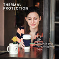 kwmobile Kaffeebecher Sleeve Hitzeschutz Manschette für Kaffee to go Becher für 200 bis 700 ml Trinkbecher