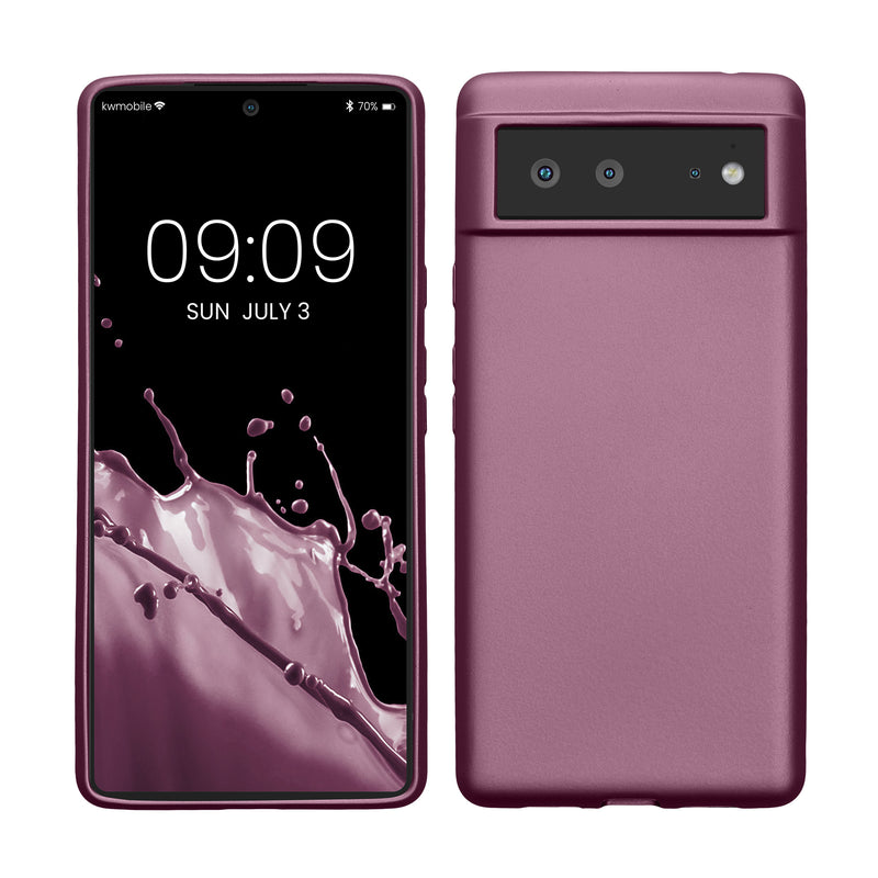 kwmobile Handyhülle für Google Pixel 6 Hülle Silikon Case Schutzhülle Cover