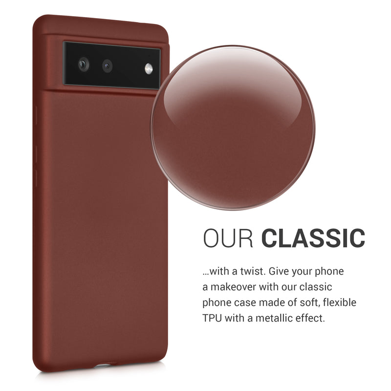 kwmobile Handyhülle für Google Pixel 6 Hülle Silikon Case Schutzhülle Cover