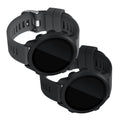 kwmobile Uhrenarmband für Garmin Forerunner 55 / Forerunner 165 / 245 / 645 / 570 42mm Armband Fitnesstracker Band Set Ersatzarmband Smartwatch