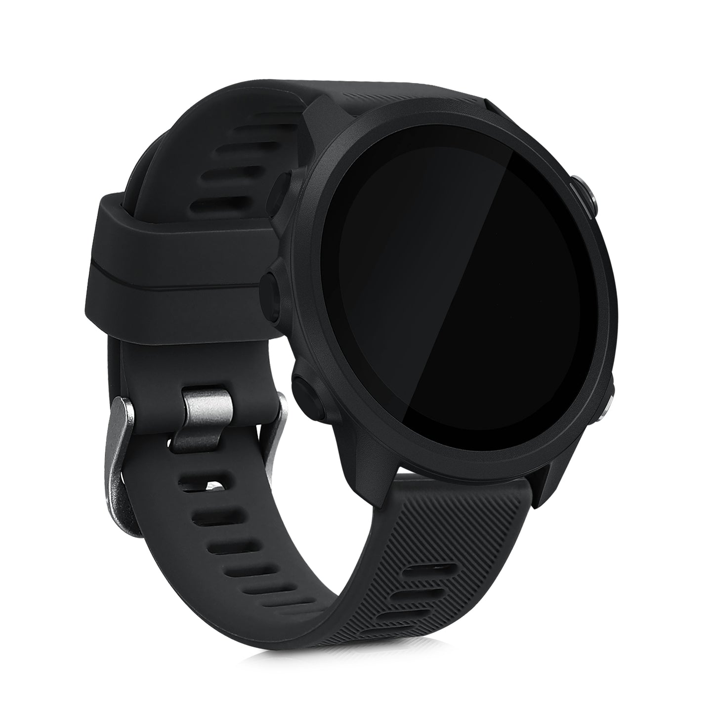 kwmobile Uhrenarmband für Garmin Forerunner 55 / Forerunner 165 / 245 / 645 / 570 42mm Armband Fitnesstracker Band Set Ersatzarmband Smartwatch