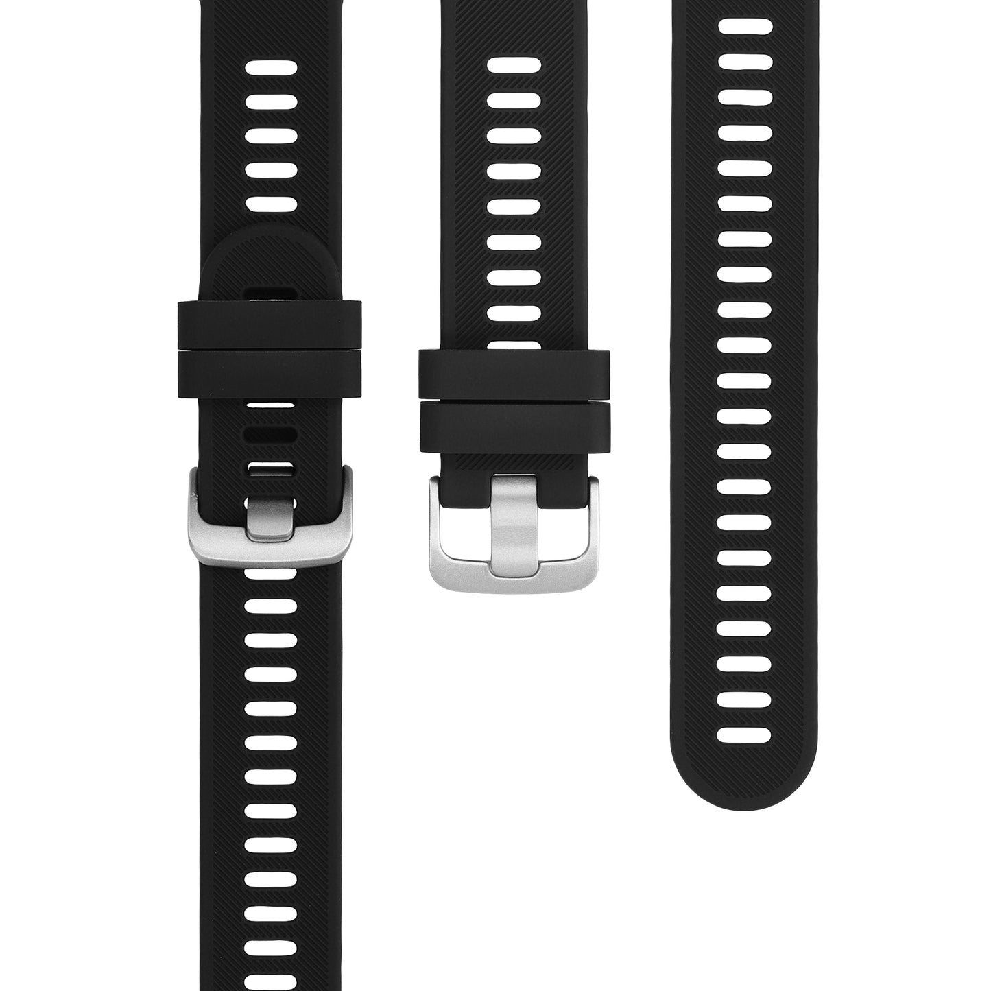 kwmobile Uhrenarmband für Garmin Forerunner 55 / Forerunner 165 / 245 / 645 / 570 42mm Armband Fitnesstracker Band Set Ersatzarmband Smartwatch