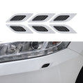 kwmobile Universal Auto Stoßstangen Aufkleber Stoßstangenschutz Folie Schutzfolie Schutzleiste 10,5x3,4 cm