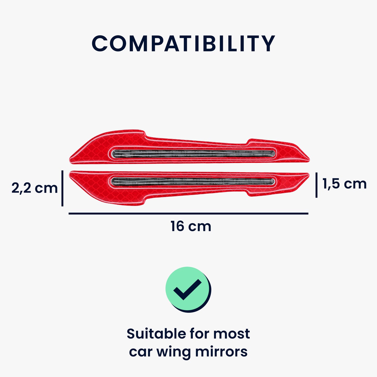 kwmobile Universal Auto Seitenspiegel Aufkleber Spiegel Schutzfolie Folie Seitenrückspiegel