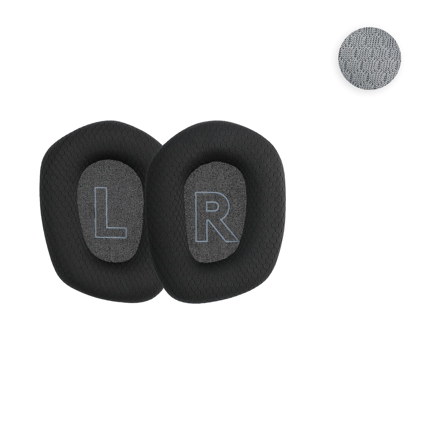 kwmobile 2x Velours Ohr Polster für Logitech G733 Ohrpolster - Ersatz Ohrpolster - Kopfhörer Ersatzteile - Kopfhörer Ersatzpolster für Over Ear Headphones Schwarz  