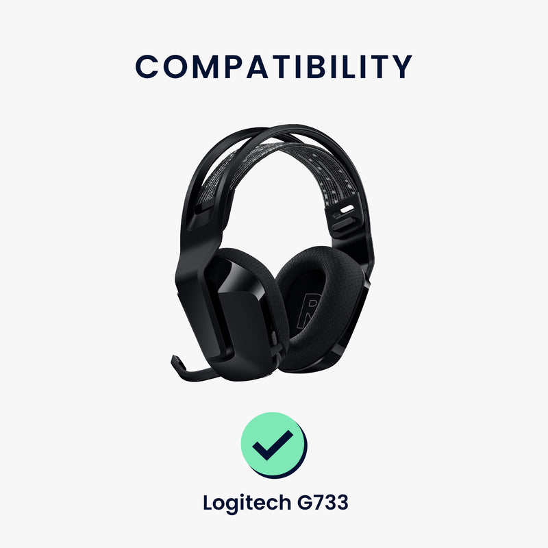 kwmobile Ohr Polster für Logitech G733 Ohrpolster Ersatz Kopfhörer Ersatzteile Kopfhörer Ersatzpolster Over Ear Headphones