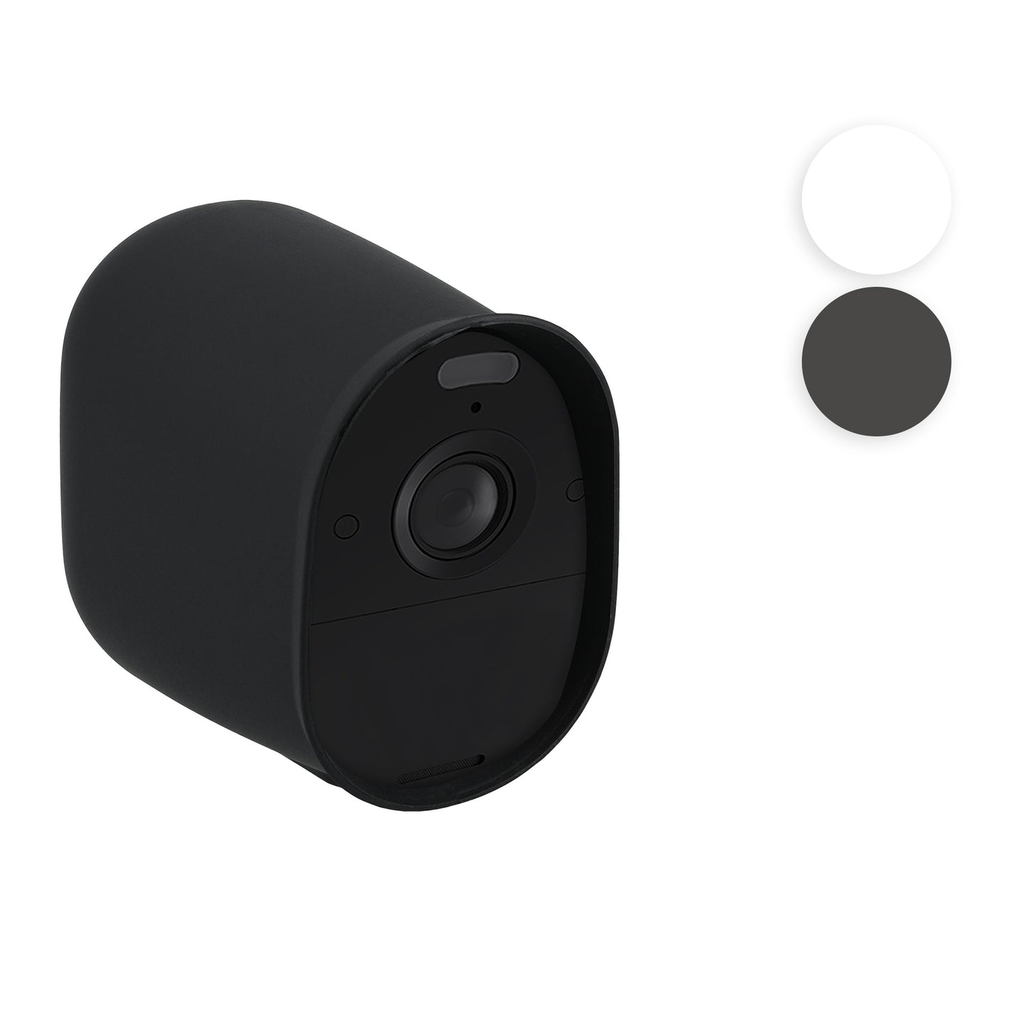 kwmobile 2x Hülle kompatibel mit Arlo Essential Spotlight (1. Gen / VMC2030) - Silikon Security Camera Cover Schutzhülle Kamera - Schwarz Schwarz  [dsg01]