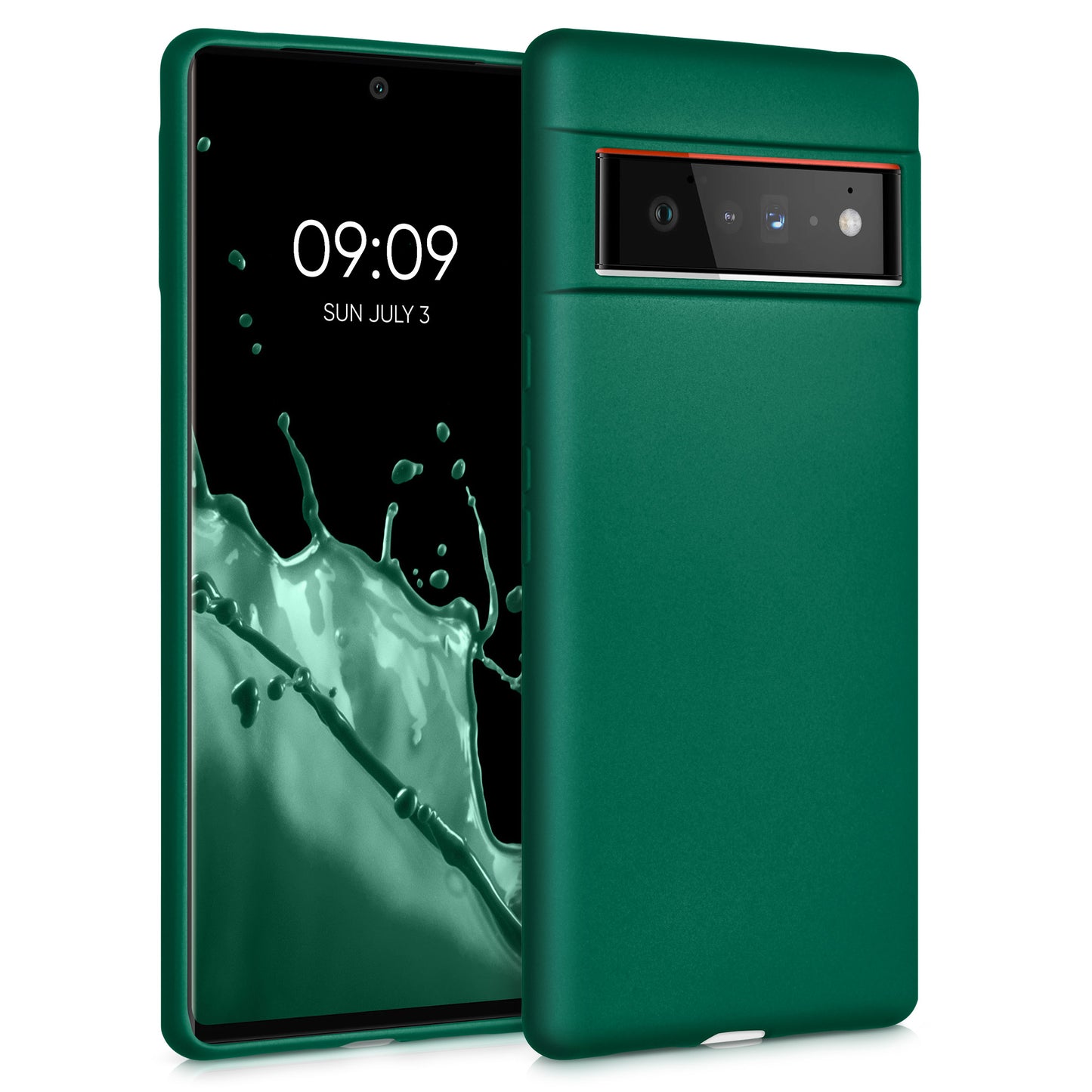 kwmobile Handyhülle für Google Pixel 6 Pro Hülle - Silikon Case schimmernd - Schutzhülle Cover