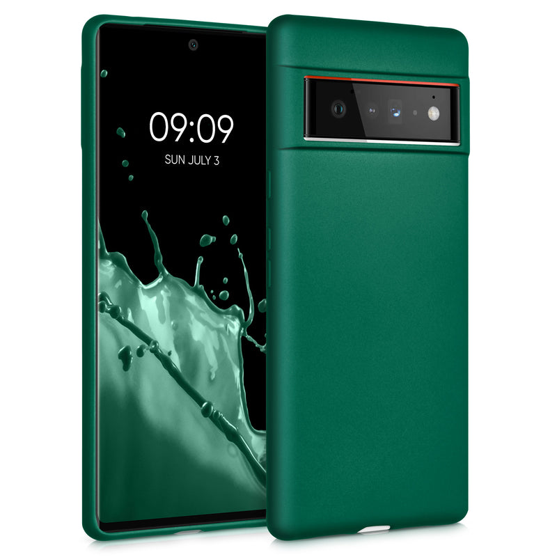 kwmobile Handyhülle für Google Pixel 6 Pro Hülle - Silikon Case schimmernd - Schutzhülle Cover