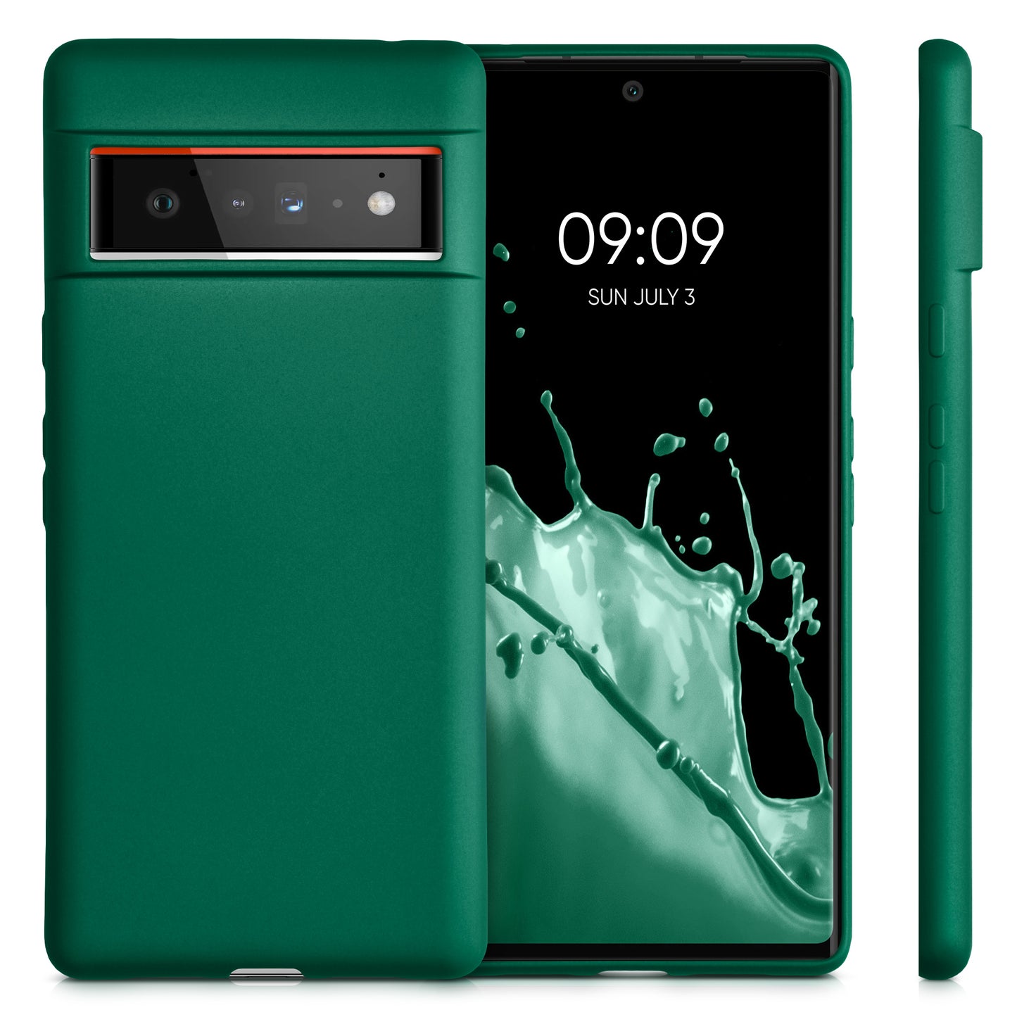 kwmobile Handyhülle für Google Pixel 6 Pro Hülle - Silikon Case schimmernd - Schutzhülle Cover