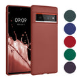 kwmobile Case kompatibel mit Google Pixel 6 Pro Hülle - Schutzhülle aus Silikon metallisch schimmernd - Handyhülle Metallic Dunkelrot Metallic Dunkelrot  