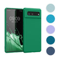 kwmobile Hülle kompatibel mit Google Pixel 6 Hülle - gummierte TPU Silikon Handyhülle - Schutzhülle für kabelloses Laden - Case in Neon Pink Neon Pink  